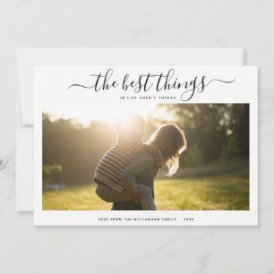 Modern Gratitude Script Photo Holiday Dots