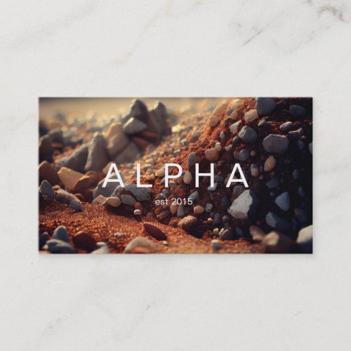 Modern Gravel Rock Background Design Business Card