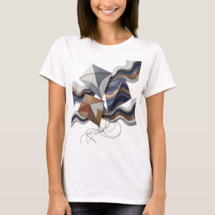 Modern Gray ABSTRACT ART Statement Design T-Shirt