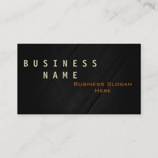 Modern Gray Abstract Business Card (Front)