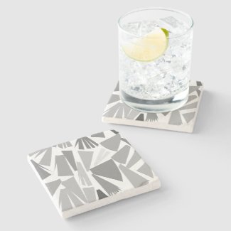 Modern Gray Abstract Geometric Pattern   