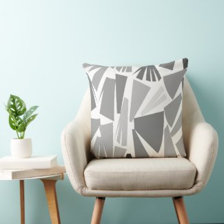 Modern Gray Abstract Geometric Pattern