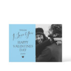 Modern Gray And Blue Photo Valentines Day