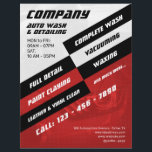 Modern gray and red automotive  flyer<br><div class="desc">Modern motion inspired cover ideal for auto industry services like car wash,  car detailing,  shops,  limo service,  car rental and more.</div>