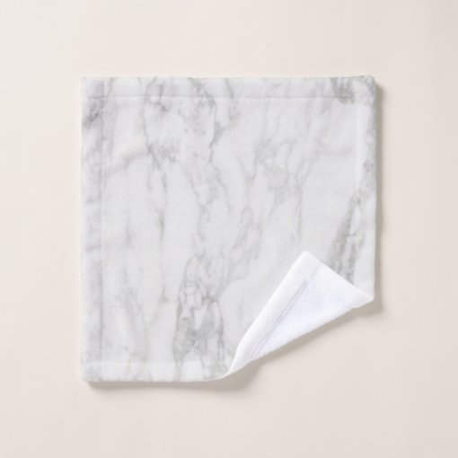 Modern Gray and White Marble Bath Towel Set Zazzle