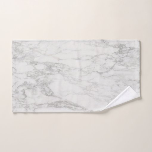 Modern Gray and White Marble Bath Towel Set Zazzle