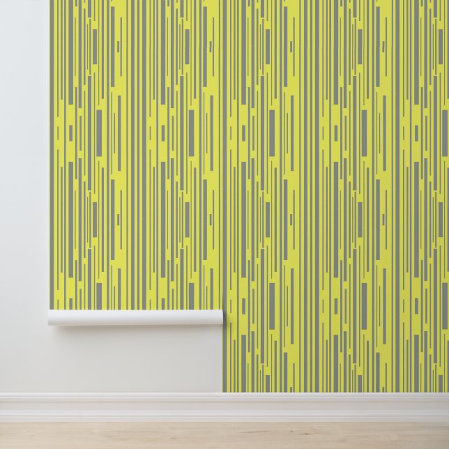 Modern gray and yellow stripes pattern  wallpaper  (Application)