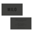 Modern Gray & Black Typography Classy Luxury