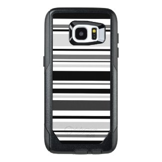 Modern Gray, Black, White Stripes OtterBox Samsung Galaxy S7 Edge Case