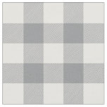 Modern Gray Buffalo Plaid Fabric