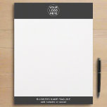 Modern Gray Business Logo Professional Corporate  Letterhead<br><div class="desc">Modern Gray Logo is a sleek and sophisticated corporate identity package designed for professional businesses. Featuring a clean,  minimalist logo and elegant gray color scheme,  it includes a stylish letterhead that enhances your brand's image with a contemporary edge.</div>