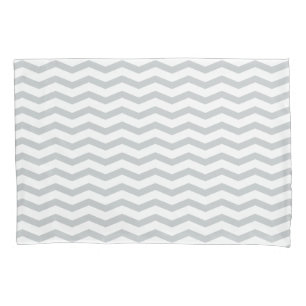 Modern gray chevron pattern pillowcase cover print