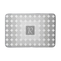 Modern Gray Circles Monogram