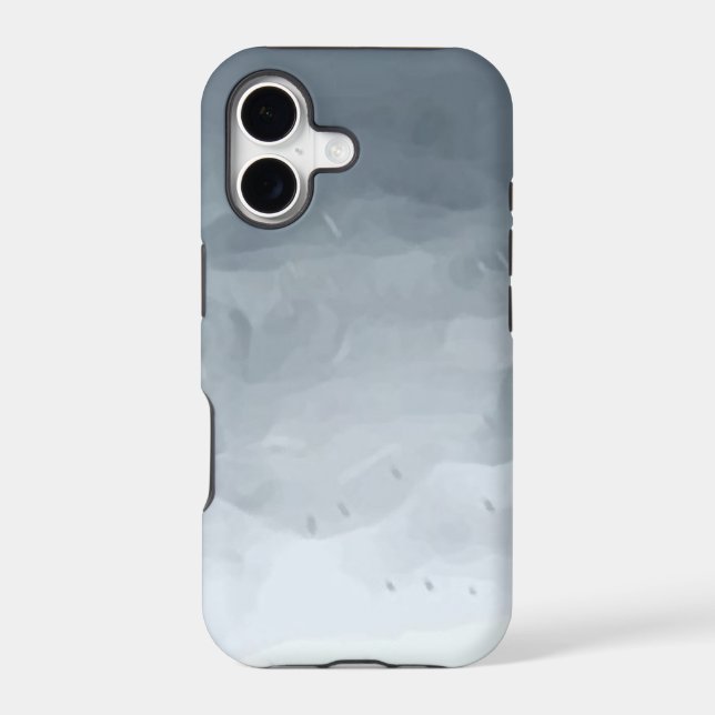Modern gray clouds oil marble pattern-iphone 5 iphone case (Back)