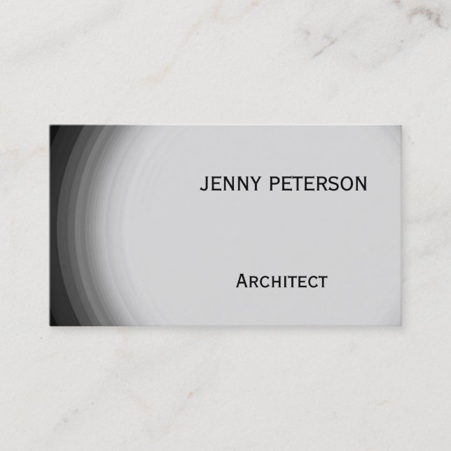 Modern Gray Consultant Professional Business Card (Front)