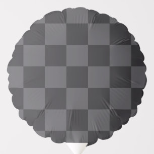 Modern Gray Croatian Geometric Checkerboard Balloon