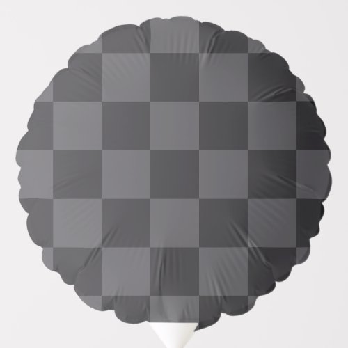 Modern Gray Croatian Geometric Checkerboard  Balloon