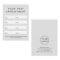 Modern gray custom logo vertical appointment card