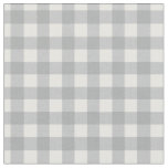 Modern Gray Gingham Fabric