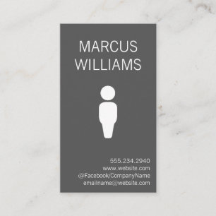 Modern Gray / Icon Business Card