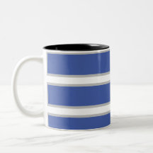 MODERN _GRAY_MEDIUM BLUE_ Two-Tone COFFEE MUG