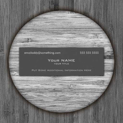Customizable Modern Grey Business Card