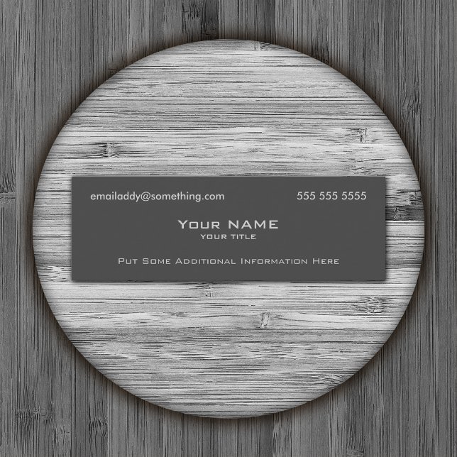 Modern Gray Mini Business Card (Creator Uploaded)