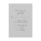 Modern Gray Monogram Reply Cards with Menu Options