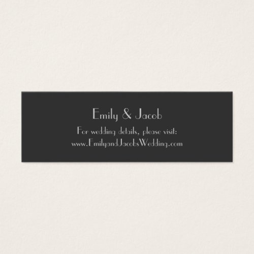 Modern Gray Monogram Website Insert Cards Business Card Templates