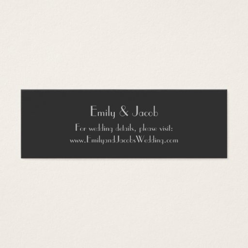 Customizable Modern Gray Monogram Website Insert Cards Business Card Templates