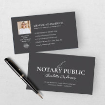 Modern Gray Notary Public Photo