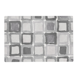 Modern Gray Painted Patches  Placemat
