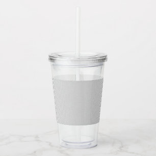 Modern Gray Polka Dot Event Sign Background Acrylic Tumbler