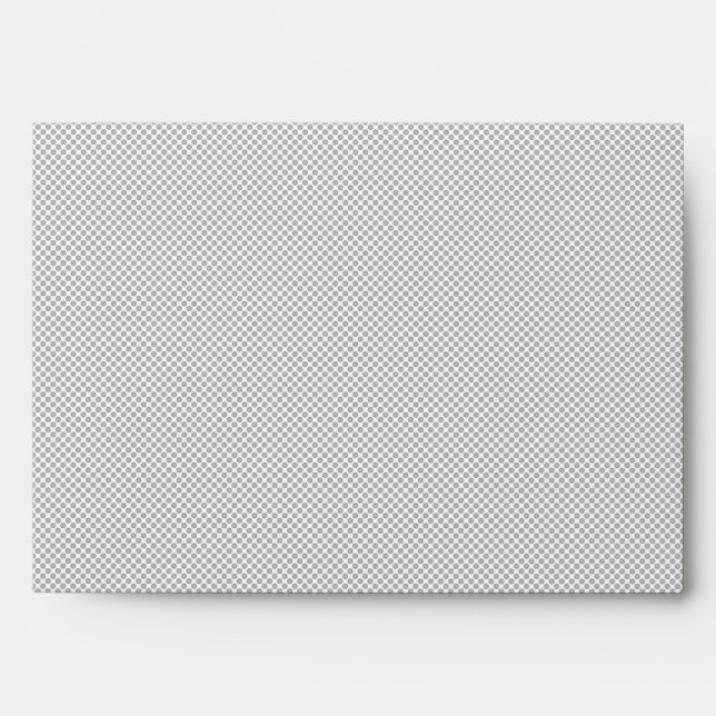 Modern Gray Polka Dot Event Sign Background Envelope (Front)