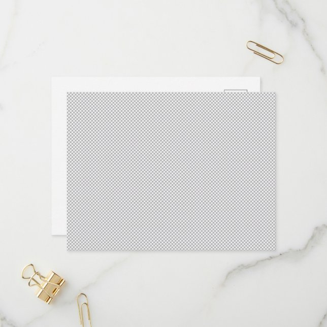 Modern Gray Polka Dot Event Sign Background Invitation Postcard (Front/Back In Situ)