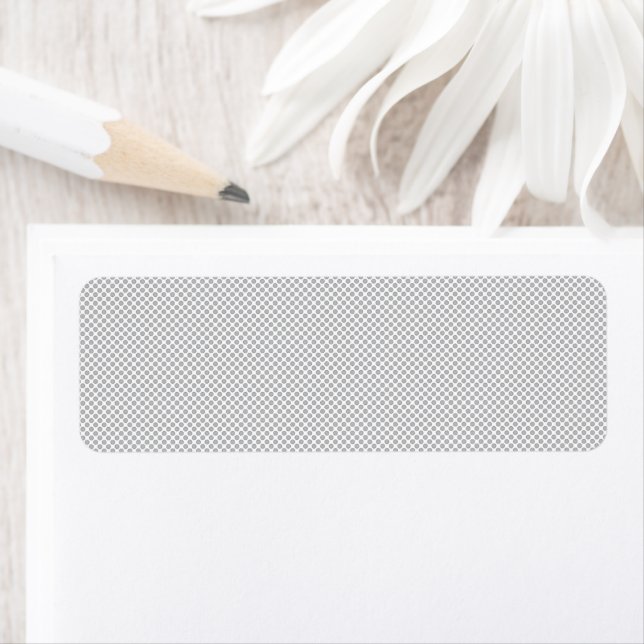 Modern Gray Polka Dot Event Sign Background Label (Insitu)