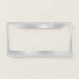 Modern Gray Polka Dot Event Sign Background License Plate Frame