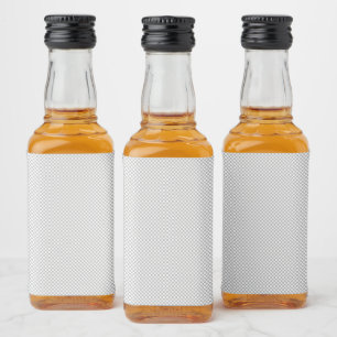 Modern Gray Polka Dot Event Sign Background Liquor Bottle Label