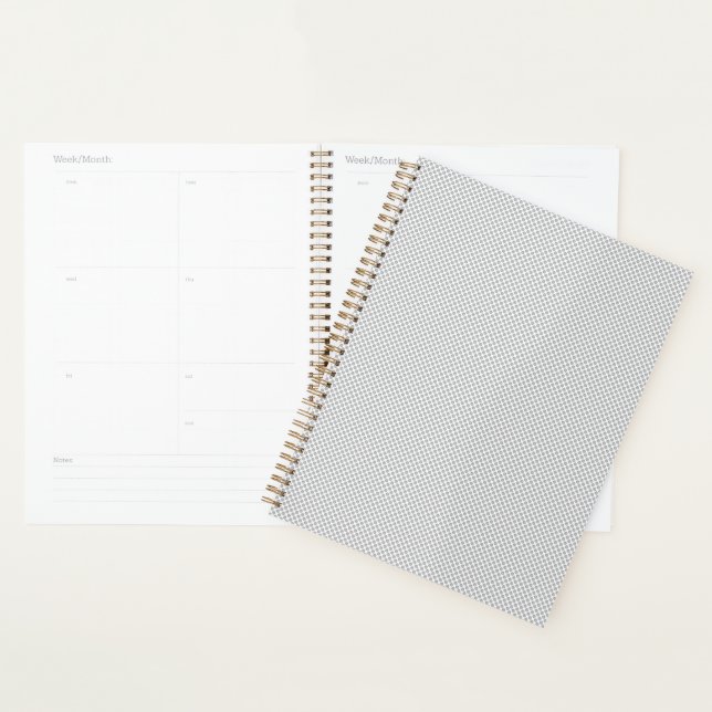 Modern Gray Polka Dot Event Sign Background Planner (Display)