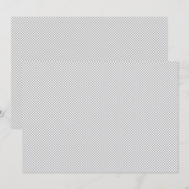 Modern Gray Polka Dot Event Sign Background Program (Front/Back)