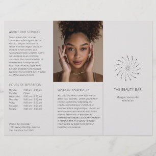 Modern Gray Spiral Dot Elegant Brochure