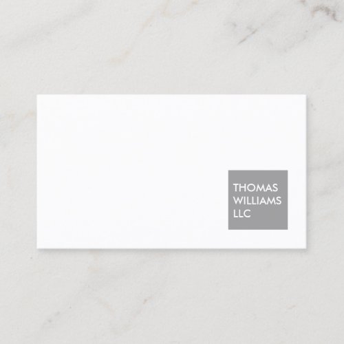 MODERN GRAY SQUARE Designer Business Card