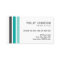 Modern gray teal aqua blue stripes stylish white
