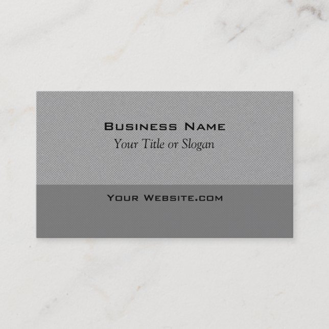 Modern Gray Textured Business Card (Front)