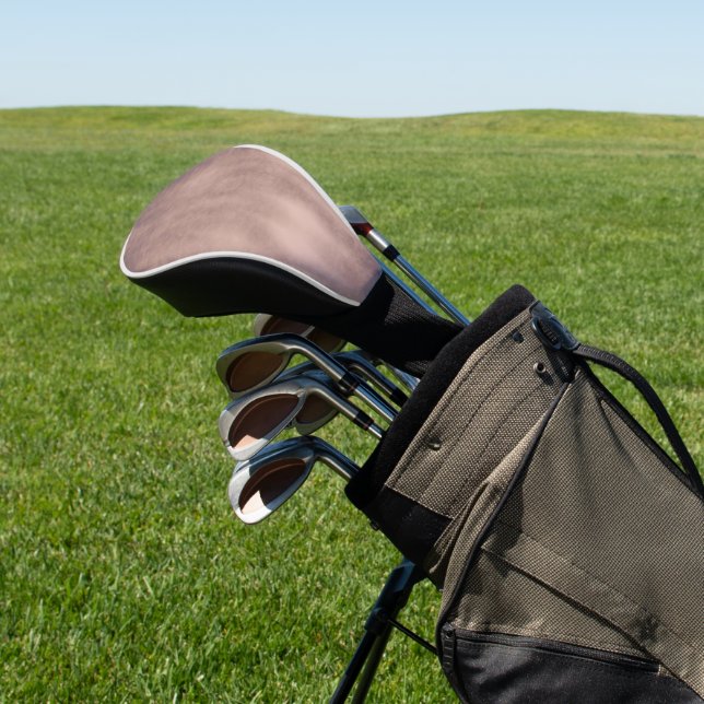Modern Gray Textured Golf Head Cover Design (In Situ)