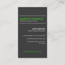 Modern Gray Vertical - Professional Business Card