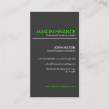 Modern Gray Vertical - Professional Business Card