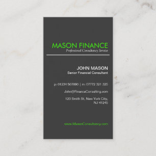Modern Gray Vertical - Professional Business Card