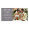 Modern Gray Wedding Photo Thank You Cards
