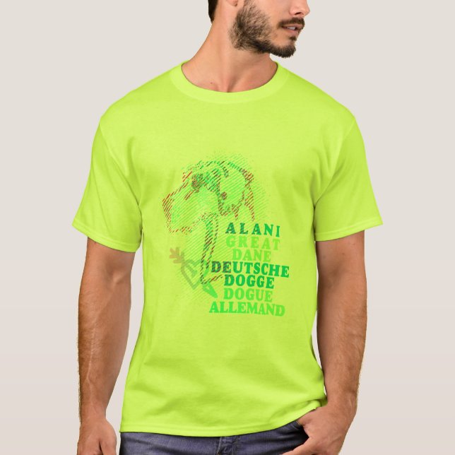 modern great dane print T-Shirt (Front)